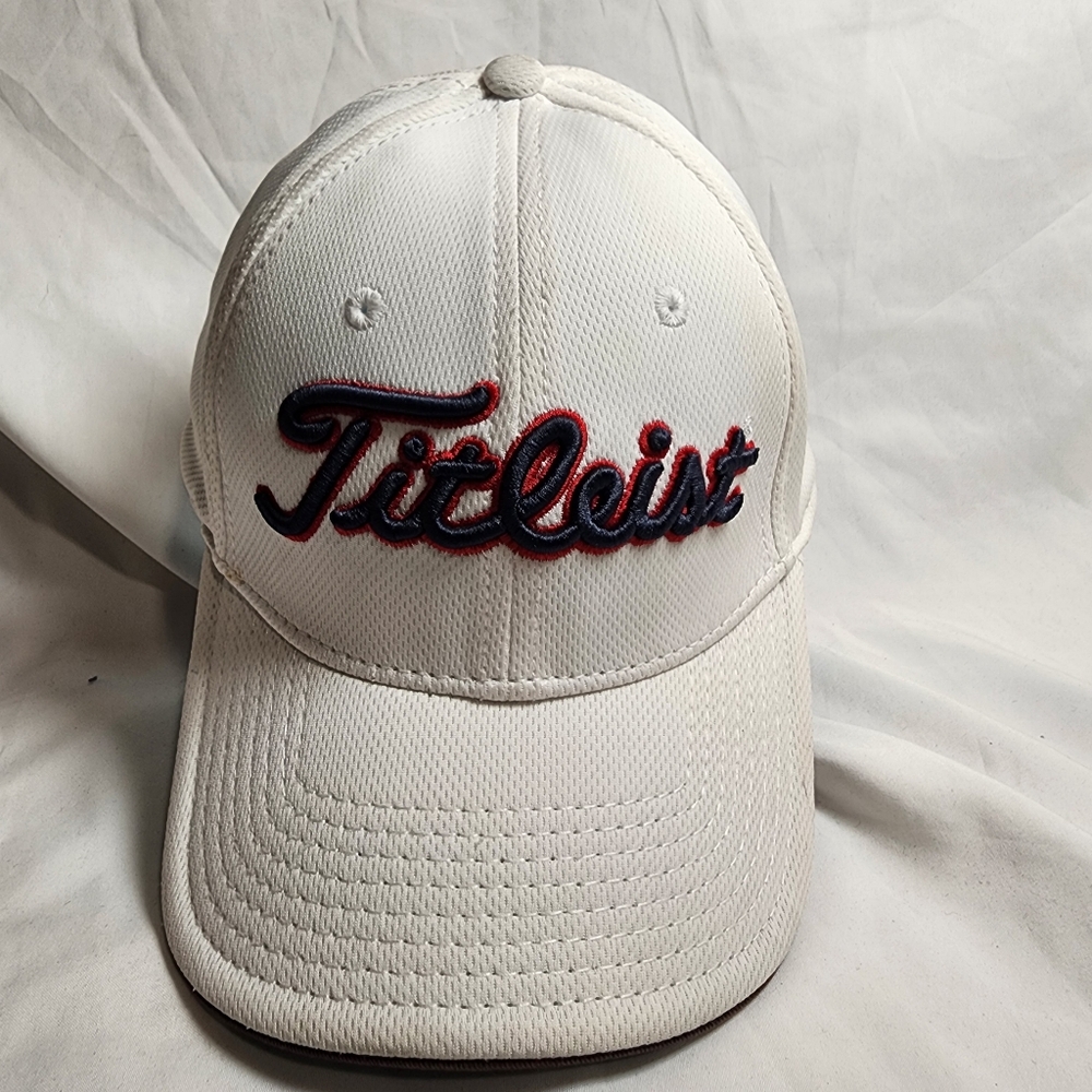 Titleist White, Blue and Red Embroidered Cap